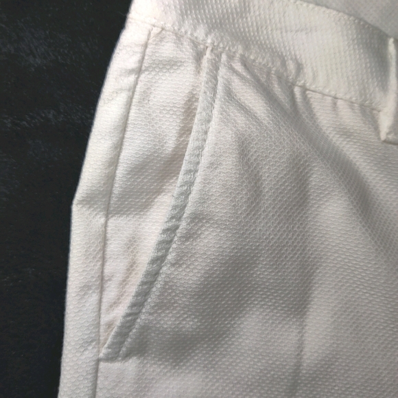 J Jill White Cotton Ankle Trouser Pants Size 8 - Picture 6 of 11